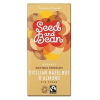 Seed & Bean Rich Milk Chocolate 37% Sicilian hazelnut & almond Ø