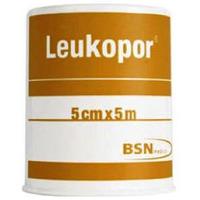 Leukopor Tape 5 cm x 5 m - 1 stk.