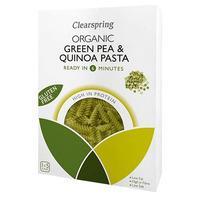 Clearspring Fusilli med grønne ærter og quinoa Ø - 250 g