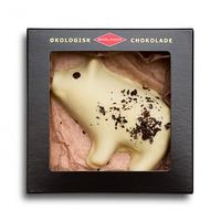 Økoladen Marcipangris m lakrids hvid chokolade Ø - 45 g