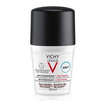 Vichy Homme 48H Anti-Stain Anti-Perspirant Deodorant Roll-On - 50 ml.
