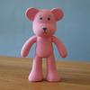 Oopsy bamse i naturgummi - rosa