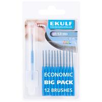 Ekulf pH mellemrumsbørste - flere størrelser - 12 stk.
