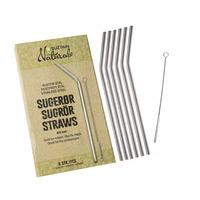 Suztain Naturals sugerør stål 8 mm - 6 stk.