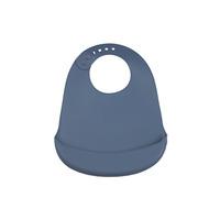 Tiny Tot hagesmæk i silikone - himmelblå