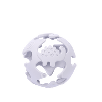 Tiny Tot silikonebold - gråblå