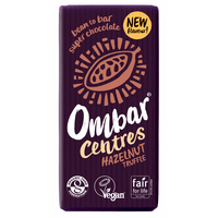 Ombar Hasselnødde Trøffelfyld Ø - 70 g.