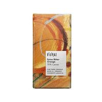 Vivani chokolade bitter m. orange Ø - 100 g