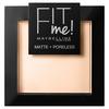 Maybelline Fit Me Matte + Poreless Powder - Flere farver - 104 Soft Ivory