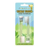 Jack N' Jill Ticke Tooth Tandbørstehoveder - 2 stk.