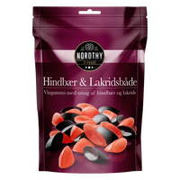 Nordthy Hindbær/Lakrids både - 145 g