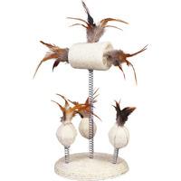 Trixie kattelegetøj m. fjeder på fod - 30 cm