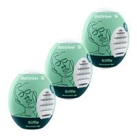 Satisfyer Masturbator Onani Æg, Riffle - 3 stk.