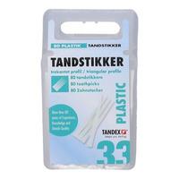 Tandex plasttandstikkere - 80 stk.