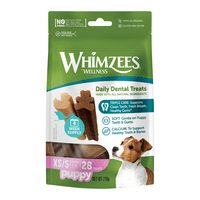 Whimzees Dental Tyggeben Puppy XS/S, 28 stk, 210 g
