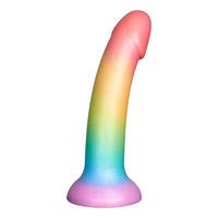 Baseks Silikone Dildo, Colour-Mix - 18 cm.