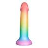 Baseks Silikone Dildo, Colour-Mix - 18 cm.
