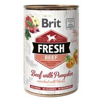 Brit Fresh vådfoder oksekød m. græskar - 400 g.