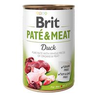 Brit Pate & Meat vådfoder m. and - 400 g.