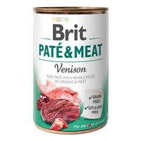 Brit Pate & Meat vådfoder m. vildt -  400 g.