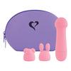 FeelzToys Bullet Vibrator m. 2 ekstra hoveder - Bunny
