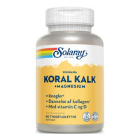 Solaray Koral Kalk + Magnesium - 90 tyggetabl.