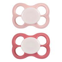 Barnets Favorit luftsutter silikone 6+ mdr. - Rosa/Lyserød - 2 stk.