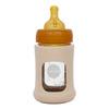 Hevea Glas Sutteflaske Wide Neck med Sleeve 150 ml, Sand - 1 stk.