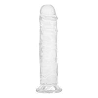 Willie City Realistisk Klar Dildo m. Sugekop - 18 cm - 1 stk.