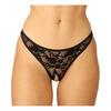 NORTIE Siv Bundløse Blonde G-String L/XL - Sort - 1 stk.