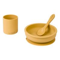 SARO BABY Silicone Spisesæt - Mustard - 1 stk.
