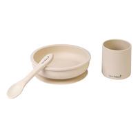 SARO BABY Silicone Spisesæt - Sand - 1 stk.