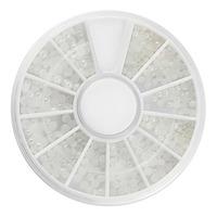 UNIQ Nail Art Gemstone Hvide Perler - 1 stk.