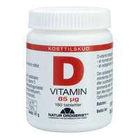 Natur-Drogeriet D-vitamin 85 µg - 180 tabl.