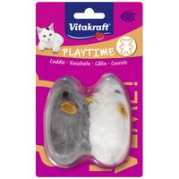 Vitakraft Plysmus med lyd, langhåret - 2 stk.