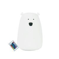 Rabbit & Friends silikone lampe 16cm (USB) fjernbetjening - hvid