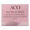 ACO Age Delay Night Cream Tør hud - 50 ml.