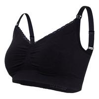 Carriwell Økologisk Graviditets- og Amme-BH Sort - Flere størrelser