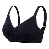 Carriwell Graviditets- og Amme-BH m. Vatteret Indlæg og Gel-Support Sort - Flere størrelser