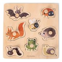 Filibabba Silhouette-Puslespil i Træ Skovens Dyr - 1 stk.