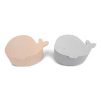 Filibabba Små Snackbokse Hvalen Christian Pearl Blue - 2 stk.