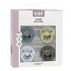 BIBS Colour Latex Rund Petrol/Sage/Baby Blue/Iron 4 pak - Flere størrelser - Str. 1