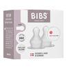 BIBS Baby Bottle Nipple Round Silicone Fast Flow - 2 stk.