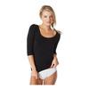 Boody 3/4 Sleeve Top, sort - S
