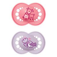 MAM Original Silikone Sut Pink/Lilla 6-16 mdr. - 2 stk.