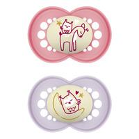 MAM Original Night Sut 6-16 mdr., Pink/Lilla - 2 stk.