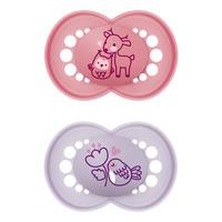 MAM Original Naturgummi Sut Pink/Lilla 16-36 mdr. - 2 stk.