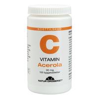 Natur-Drogeriet Acerola m. C-vitamin - 100 tyggetabl.