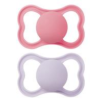 MAM Air Silicone Sut Pink/Lilla 16-36 mdr. - 2 stk.