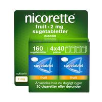 Nicorette Sugetabletter Fruit 2 mg - 160 sugetabl.